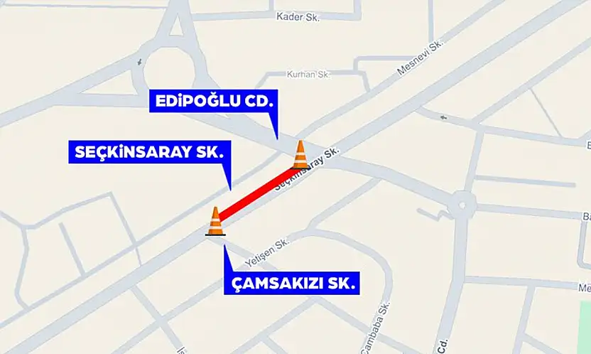 Konya AKOM duyurdu: O cadde çift yönlü trafiğe kapatıldı!