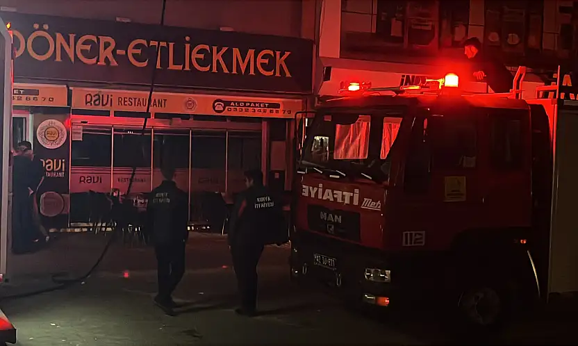 Konya'da alevler geceyi aydınlattı! Ekipler seferber oldu