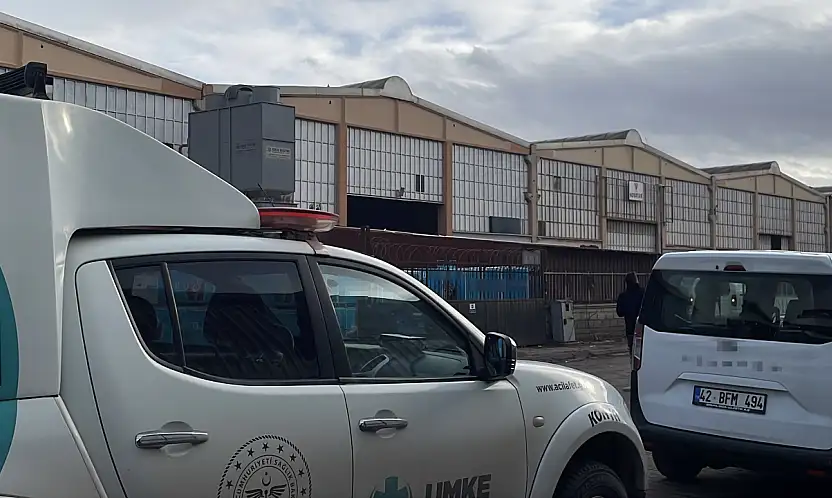 Konya'da amonyak tankı sızdırdı: Bir işçi zehirlendi