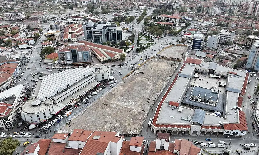 Konya Peynir Pazarı'nda ikinci etap yıkımları tamamlandı