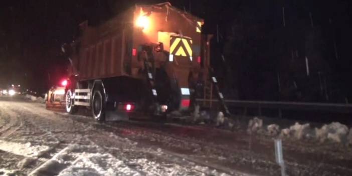 Antalya-Konya karayolunda kar yağışı başladı