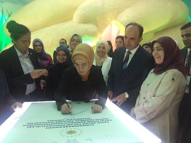 Emine Erdoğan, Selçuklu Kelebek Bahçesini gezdi