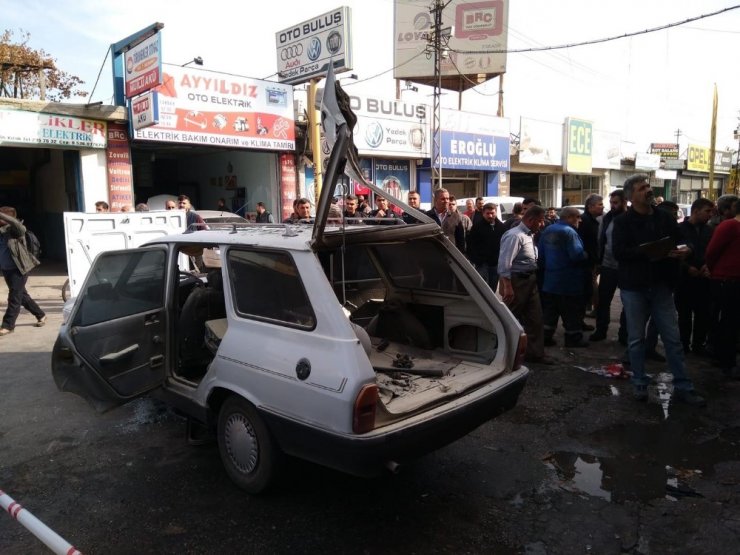 Otomobildeki LPG tankı patladı: 3 yaralı