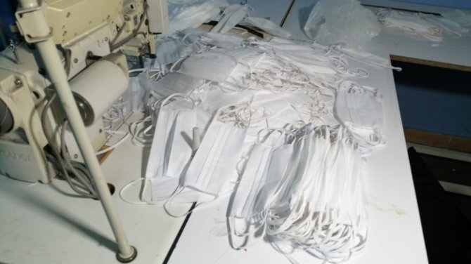 Korona virüs fırsatçılarına baskın: 1 milyon sahte maske ele geçirildi