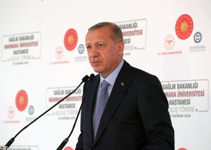 Cumhurbaşkanı Erdoğan, Prof. Dr. Asaf Atasever Hastanesi'nin açılışını gerçekleştirdi (1)