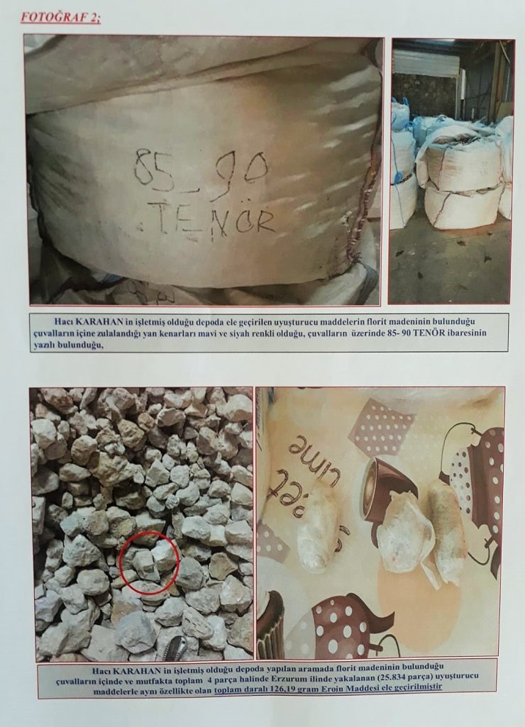 Erzurum'daki rekor uyuşturucu davasında ceza yağdı