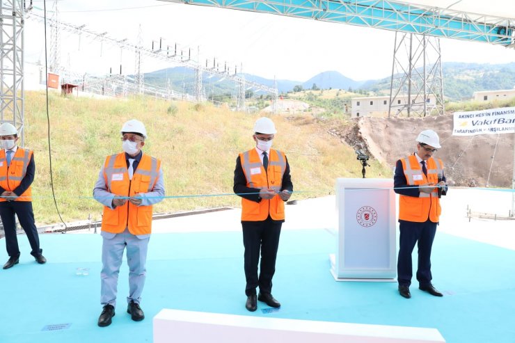 Tokat'ta Akıncı HES açılışı, Bakan Dönmez'in katılımıyla yapıldı