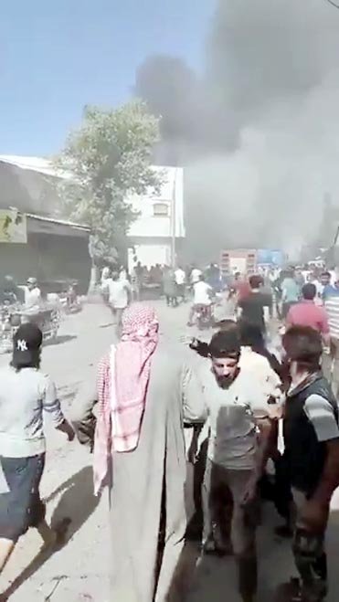 El Bab'da bomba yüklü kamyonla terör saldırısı: 11 ölü