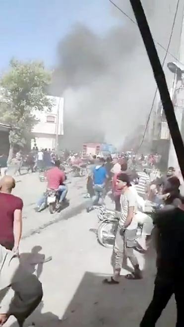 El Bab'da bomba yüklü kamyonla terör saldırısı: 11 ölü