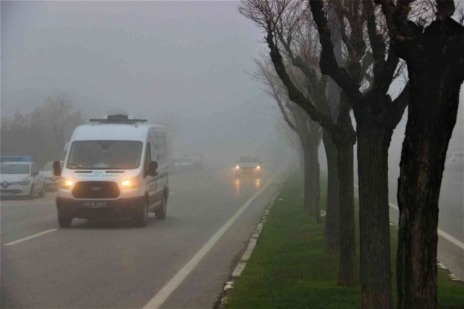 Manisa yeni yıla sis altında uyandı