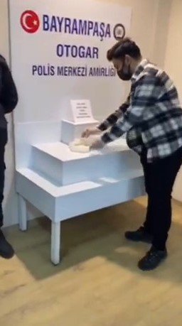  Otogarda peynir bidonuna gizlediği uyuşturucuyla yakalandı