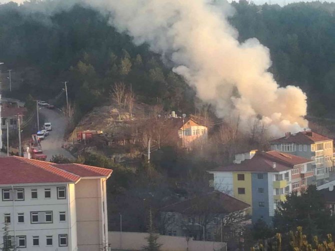 Tek katlı ev alevlere teslim oldu