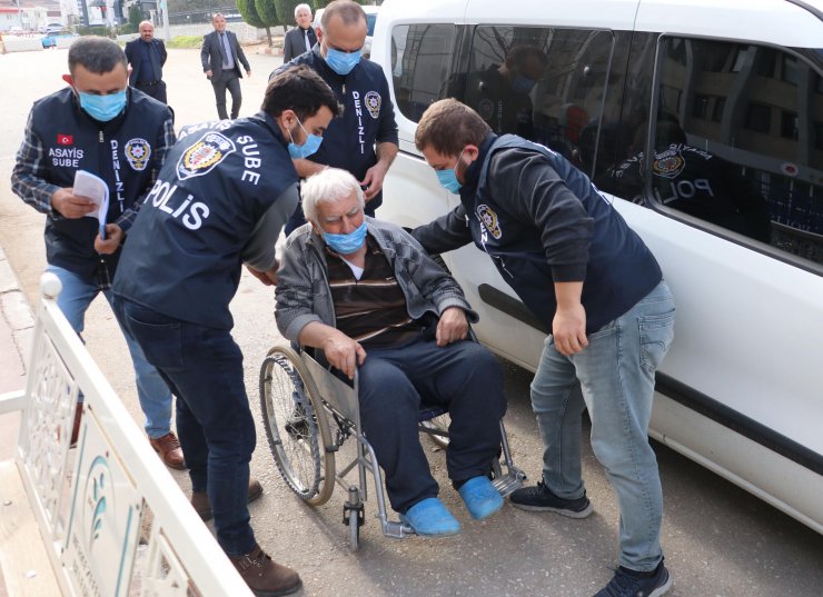 Eşini öldüren koca, tekerlekli sandalyeyle getirildiği adliyede tutuklandı