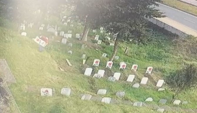 Mezar taşlarını çalan hırsız yakalandı