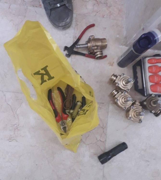 Musluk hırsızı tutuklandı