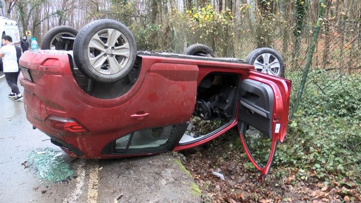 Otomobil takla attı: 2 yaralı