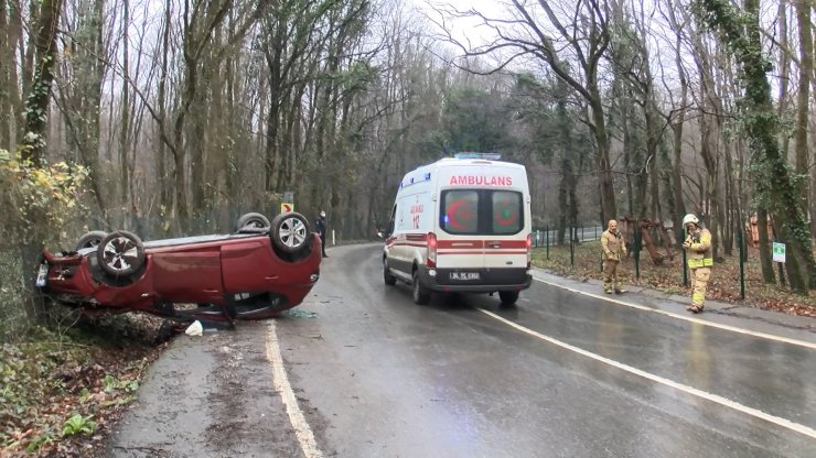Otomobil takla attı: 2 yaralı