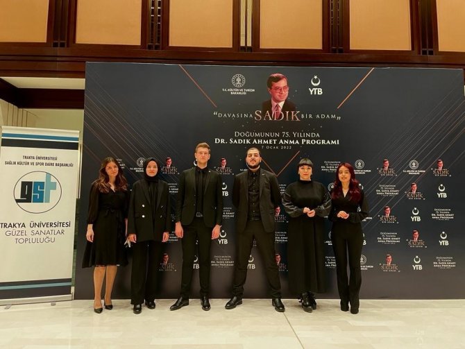 Üniversite öğrencisinin bestelediği Dr. Sadık Ahmet Marşı, Cumhurbaşkanlığı Külliyesi’nde yankılandı