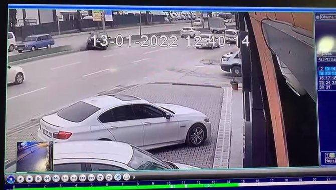 Kontrolden çıkıp karşı şeride böyle geçti...Can pazarı yaşandı