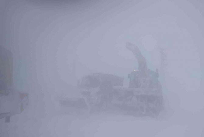 Kar savaşçıları görev başında