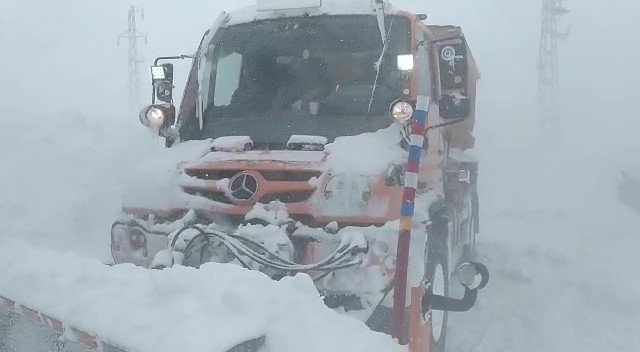 Kar savaşçıları görev başında