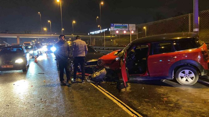 E-5’te zincirleme kaza: 1 yaralı