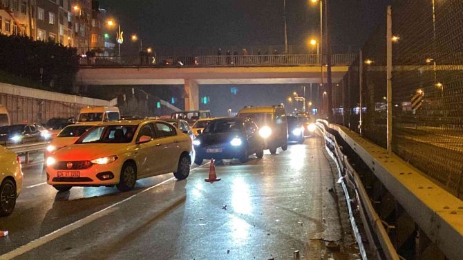 E-5’te zincirleme kaza: 1 yaralı