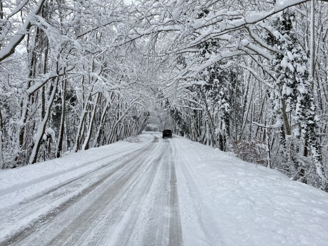 Kar nedeniyle 2 çatı çöktü, yollarda ulaşım aksadı
