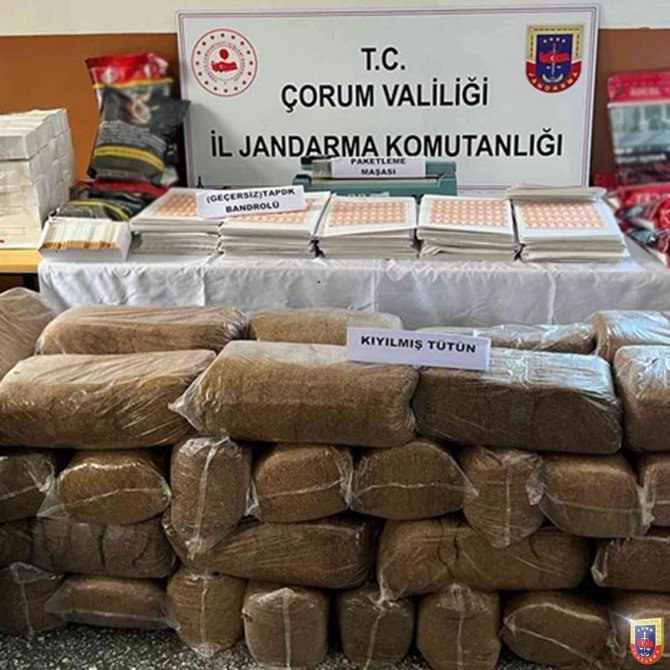 Jandarmanın tütün kaçakçılarına yönelik operasyonlarında 7 şüpheli yakalandı