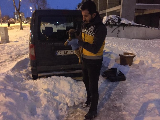 Adıyaman’da karla mücadele sürüyor