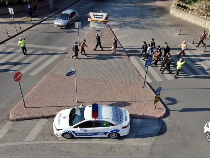 Konya’da yaya öncelikli trafik denetimi