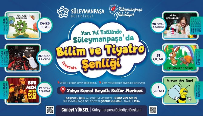 Yarıyıl tatili dolu dolu geçecek