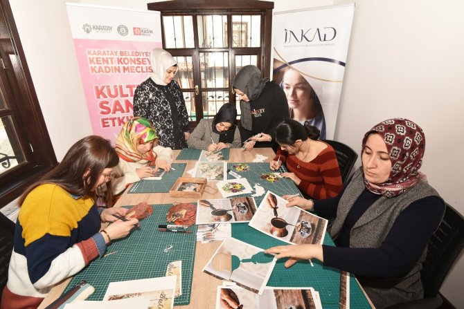 Karatay Kent Konseyi Kadın Meclisi’nden rölyef kursu
