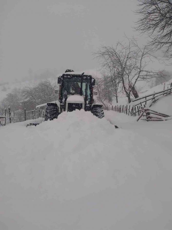 Giresun’da 201 köy yolunda kar nedeniyle ulaşım sağlanamıyor