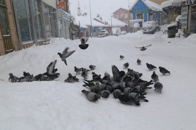 Konya’nın yüksek kesimlerinde kar kalınlığı 2 metreyi buldu