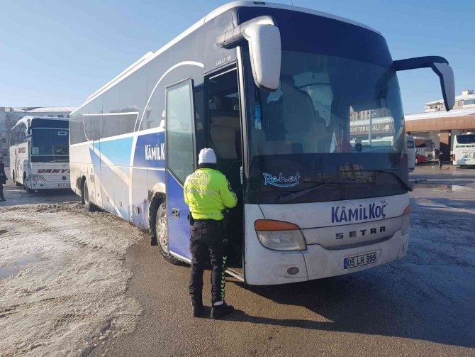 Otobüslere yönelik denetim yapıldı