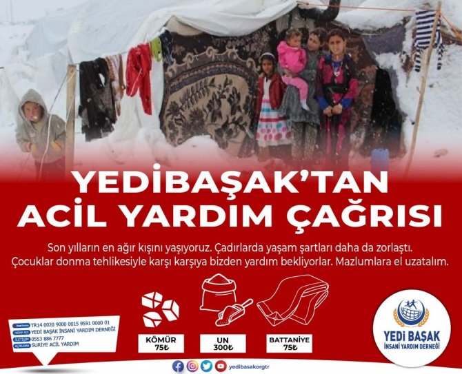 Yedi Başak’tan ’acil yardım’ çağrısı