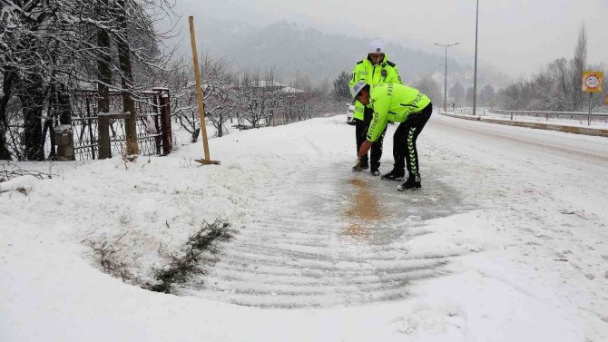 Aç kalan kuş sürüleri yola indi