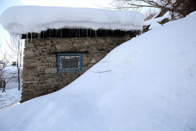 Muş'ta "kara gömülen" evlerde yaşam sürüyor