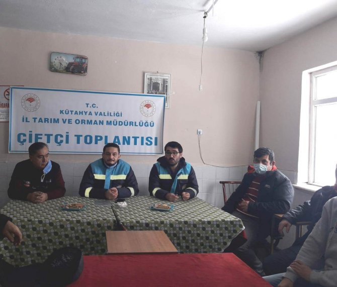 Kütahya’da çiftçilere bilgilendirme toplantısı