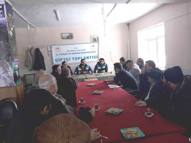 Kütahya’da çiftçilere bilgilendirme toplantısı