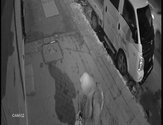 Sokak hayvanlarının mamasını çalan şahıs güvenlik kameralarına yansıdı