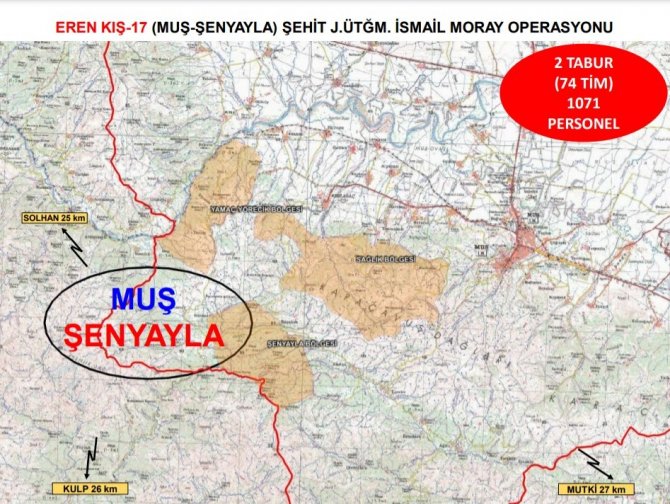 İçişleri Bakanlığından kış üstlenmesindeki teröristlere karşı yeni operasyon