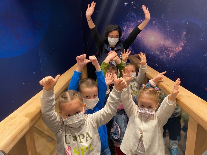 Minikler GUHEM’de uzay ve havacılık ile tanıştı