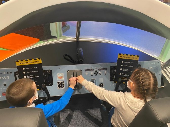 Minikler GUHEM’de uzay ve havacılık ile tanıştı