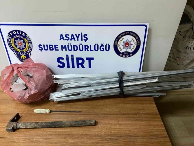 Siirt’te hırsızlık zanlısı suçüstü yakalandı