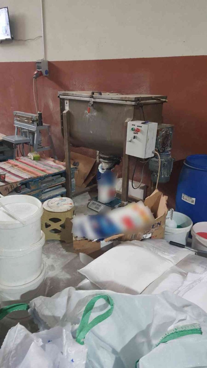 940 kilo sahte deterjan ele geçirildi