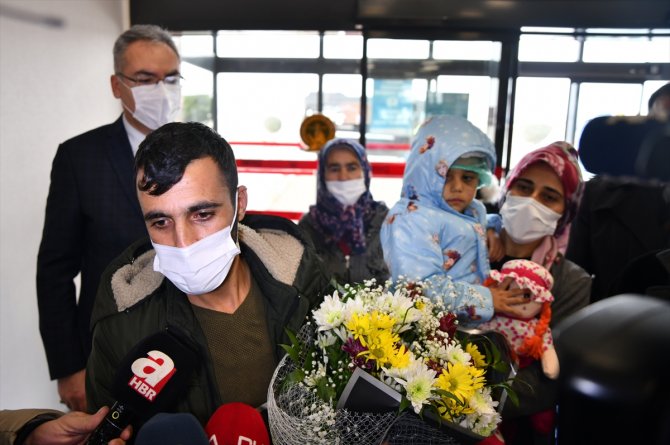 Taburcu edilen "minik Asiye" memleketi Gaziantep'e döndü