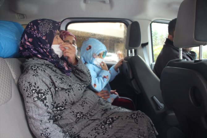 Taburcu edilen "minik Asiye" memleketi Gaziantep'e döndü