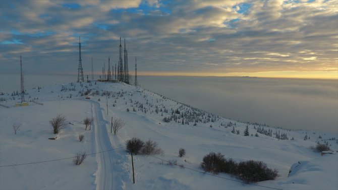 Meram beyaz örtüsüyle görenleri büyülüyor